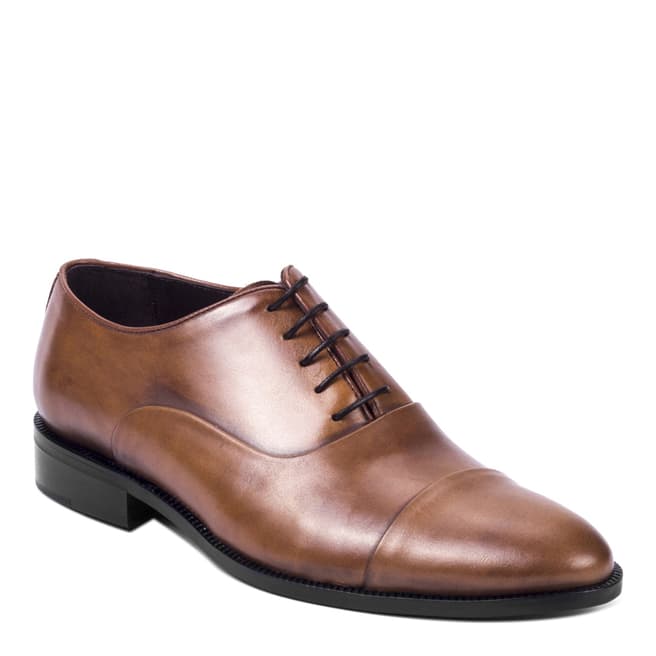 Ortiz & Reed Brown Leather Valentini Oxford Shoes