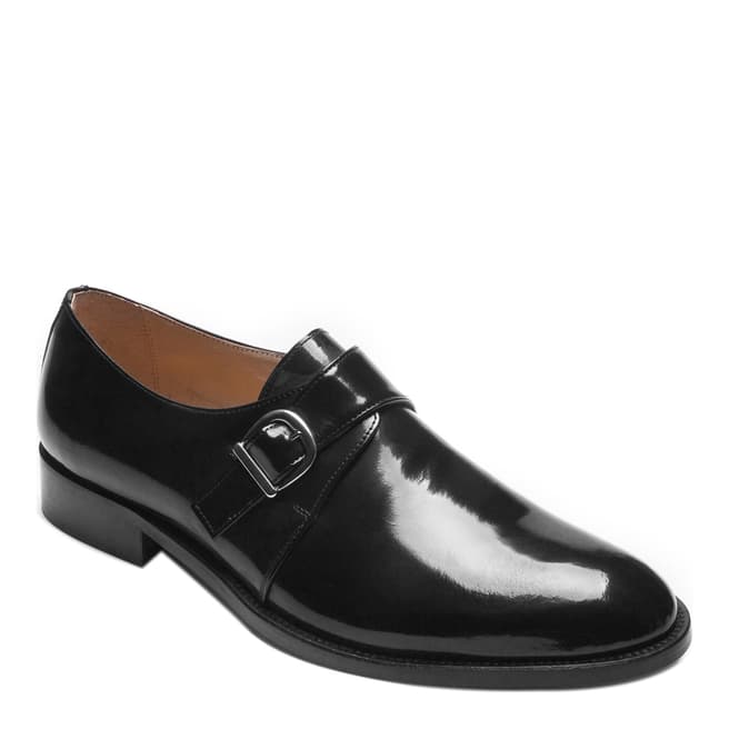 Ortiz & Reed Black Patent Leather Abel Monkstrap Shoes