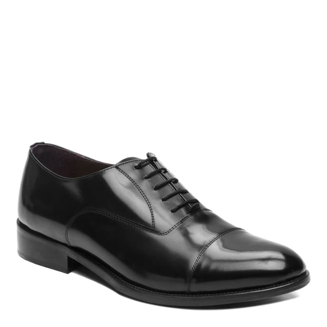Ortiz & Reed Black Leather Ariko Toecap Oxford Shoes 