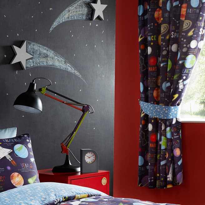 Kids Club Planets 168x183cm Curtains