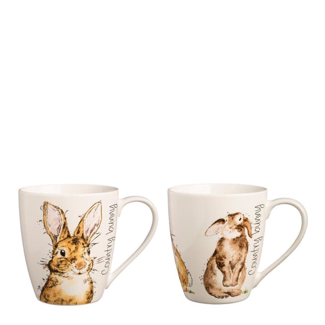 Price & Kensington Country Bunnies Set of 6 Assorted Mugs