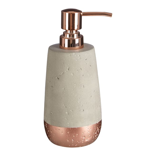 Premier Housewares Neptune Lotion Dispenser, Copper/Concrete