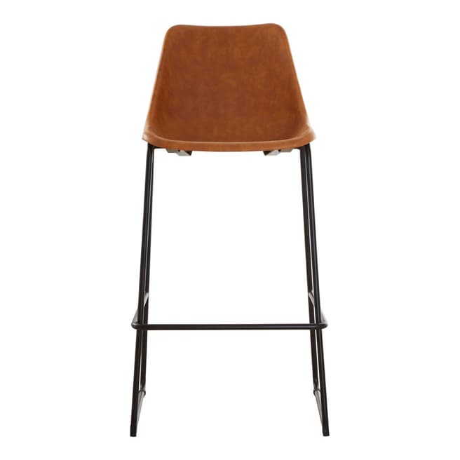 Fifty Five South Dalston Bar Stool, Vintage Camel