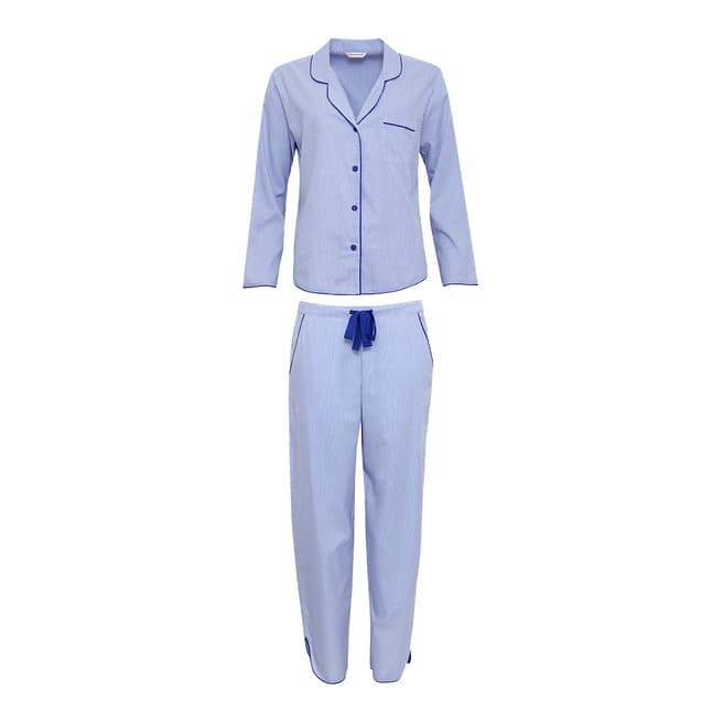Cyberjammies Blue Spotted Vienna Woven Pajamas - Gift Set