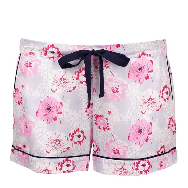 Cyberjammies White/Pink Peony Delight Woven Shorts Floral Print