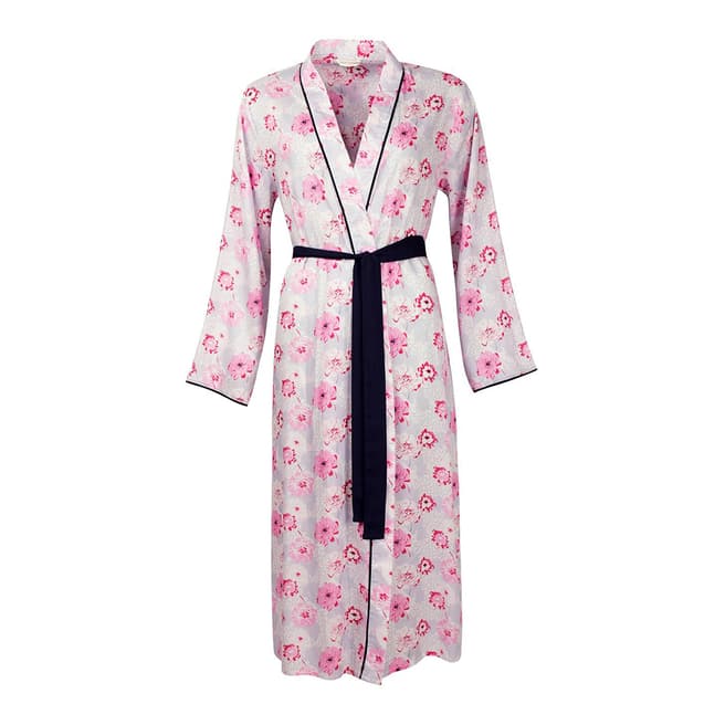 Cyberjammies White/Pink Peony Delight Woven Wrap Floral Print