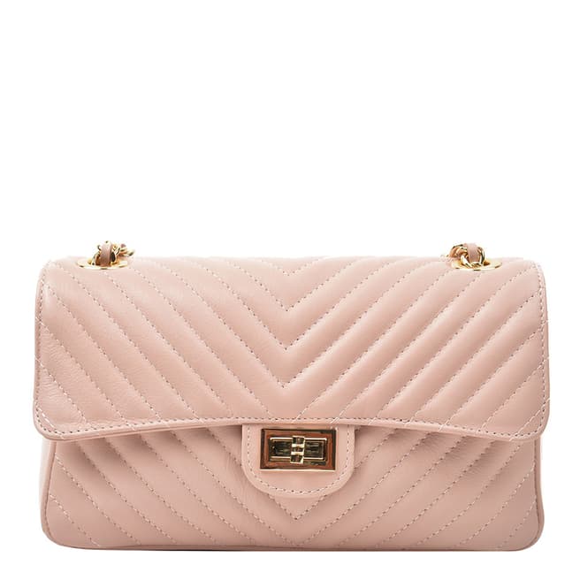 Renata Corsi Pink Leather Shoulder Bag