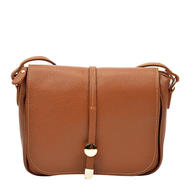 Renata Corsi Tan Leather Shoulder Bag