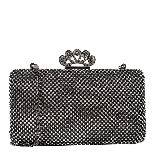 Renata Corsi Black Gemstone Clutch Bag