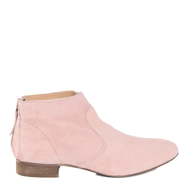 Eye Pale Pink Suede Ankle Boot