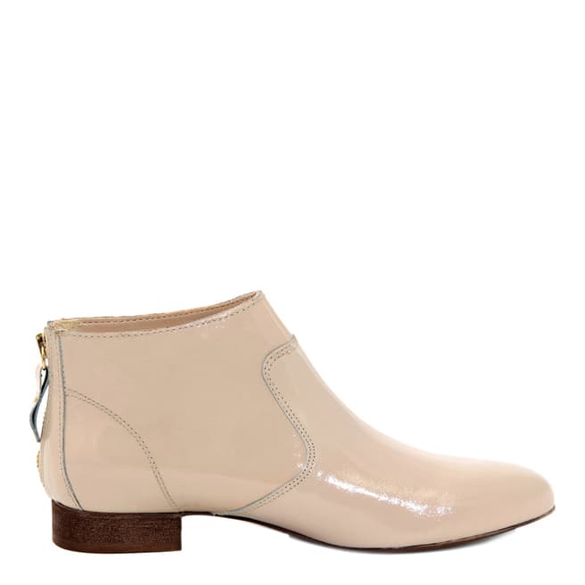 Eye Beige Patent Leather Ankle Boot