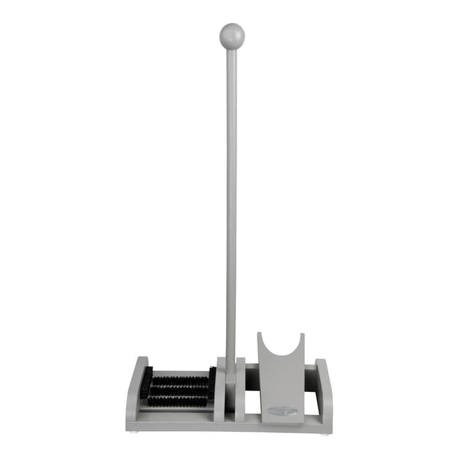 Fallen Fruits Grey Wooden Boot Brush & Boot Jack on Pole