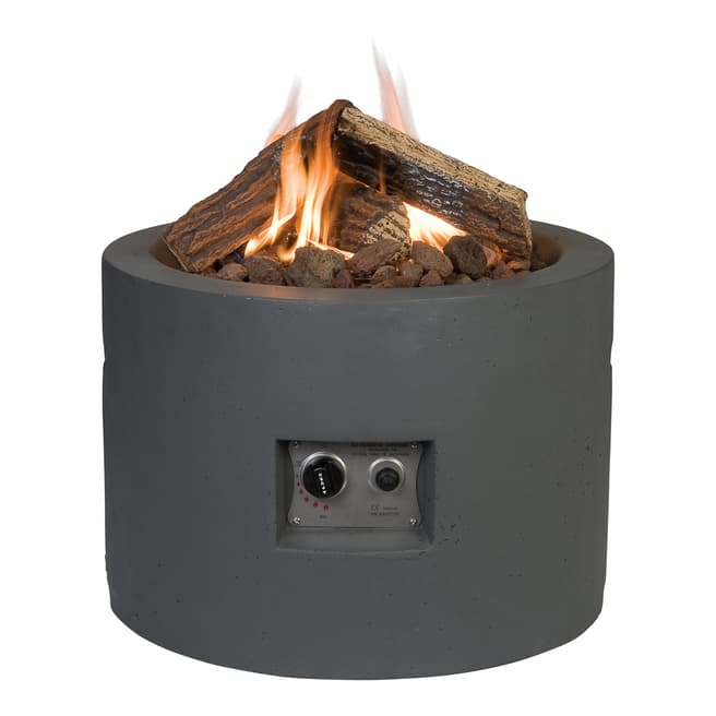 Happy Cocooning Round Fire Pit, Grey