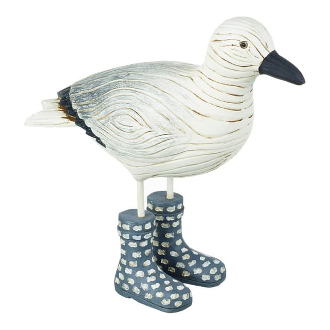 Parlane White/Grey Seagull with Wellies Ornament