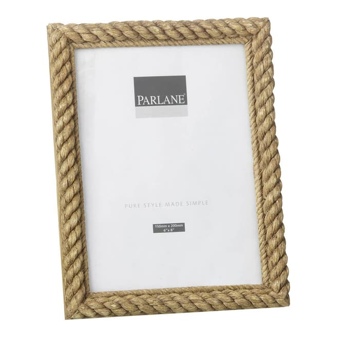 Parlane Brown Rope 6x8 Photo Frame