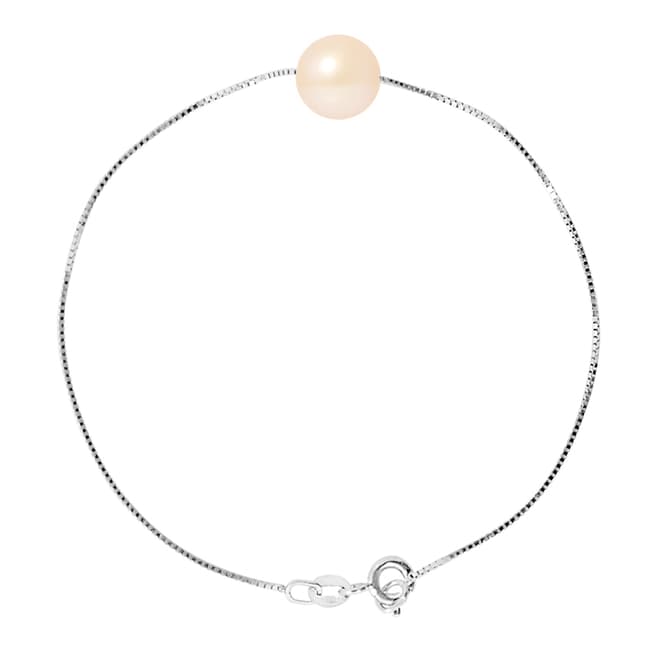 Mitzuko Natural Pink Silver Freshwater Pearl Bracelet