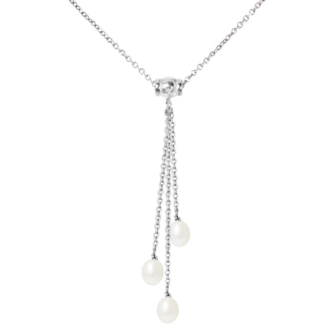 Mitzuko Natural White Freshwater Pearl Necklace