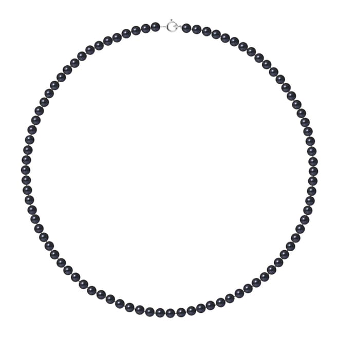 Mitzuko Black Tahiti White Gold Freshwater Pearl Necklace
