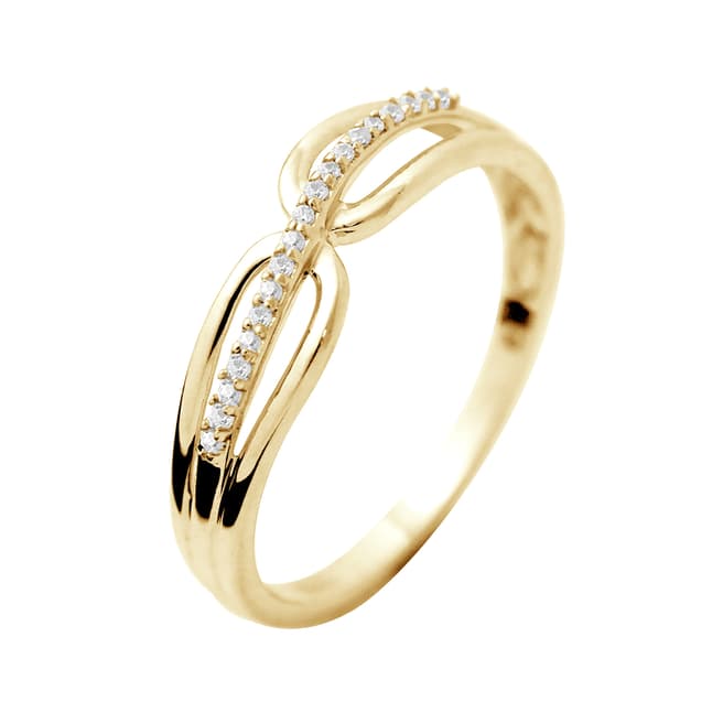 Dyamant Yellow Gold Prestige Diamond Ring 0.03 Cts