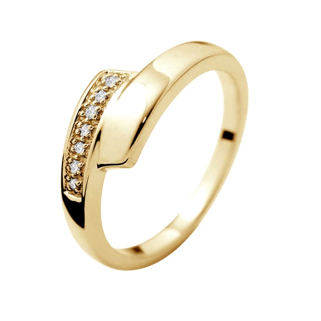 Dyamant Yellow Gold Prestige Diamond Ring 0.01 Cts