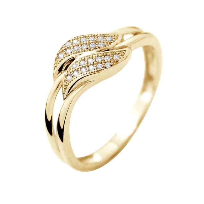 Dyamant Yellow Gold Prestige Diamond Ring 0.02 Cts