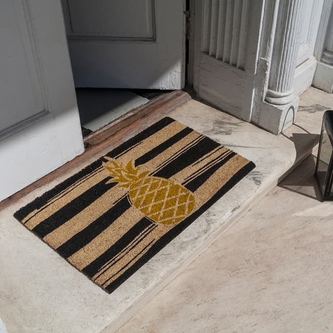 Entryways Yellow Golden Pineapple Non-Slip Doormat 40x60cm