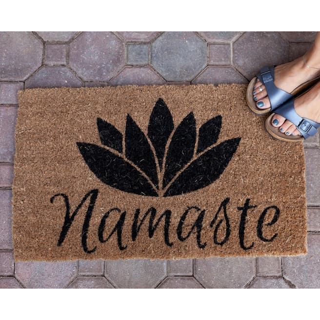 Entryways Namaste Handwoven Coconut Fiber Doormat