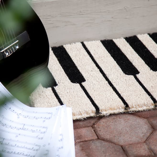 Entryways Piano Non Slip Coir Doormat 