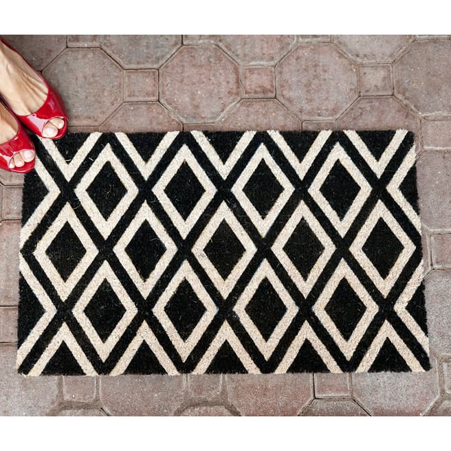 Entryways Rhombi Coir Doormat