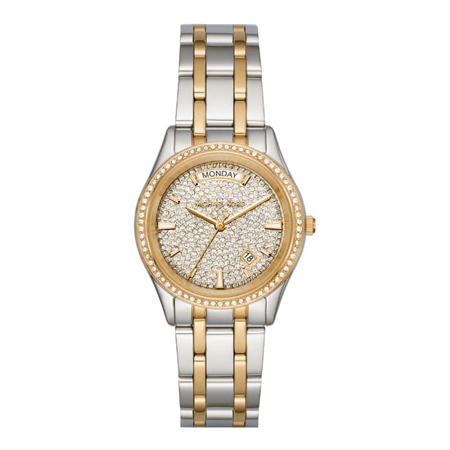 Michael Kors Women's Silver/Gold Kiley Watch
