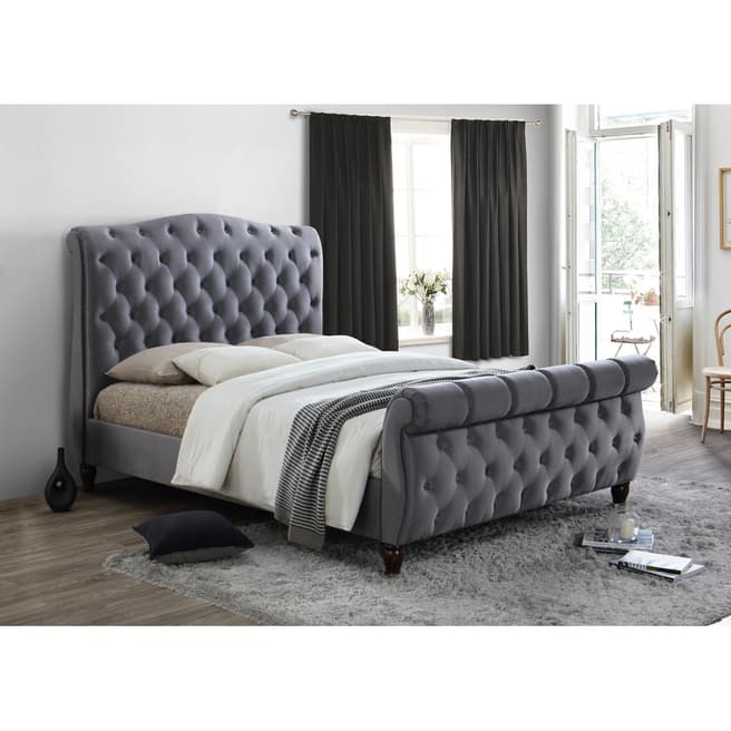 Birlea Colorado Super King Bedframe, Grey Fabric