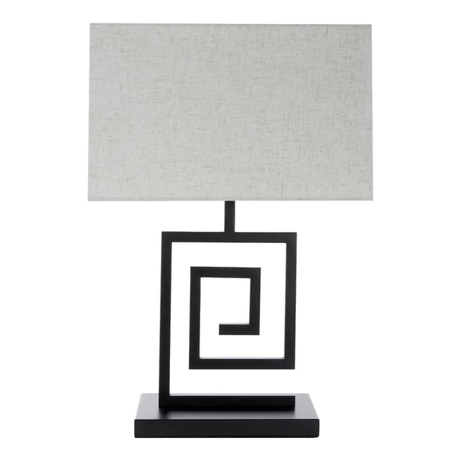 Premier Housewares Lupita Table Lamp, Natural Fabric Shade