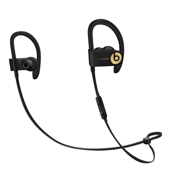 Beats Beats Powerbeats3 Wireless Bluetooth Earphones, Black/Gold
