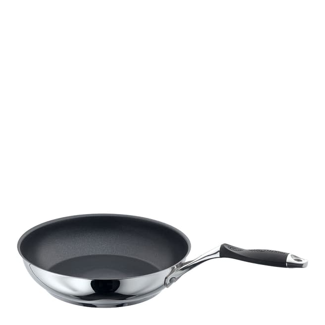 James Martin Stainless Steel Induction Non Stick Frying Pan, 24cm