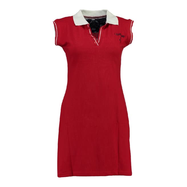 Geographical Norway Women's Red Kati Short Sleeve Dress