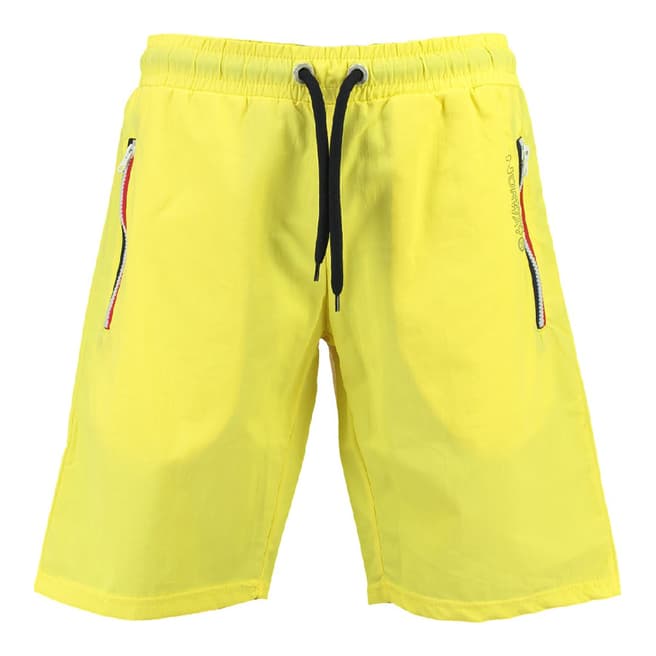 Geographical Norway Men's Yellow Quasweet Swim Shorts