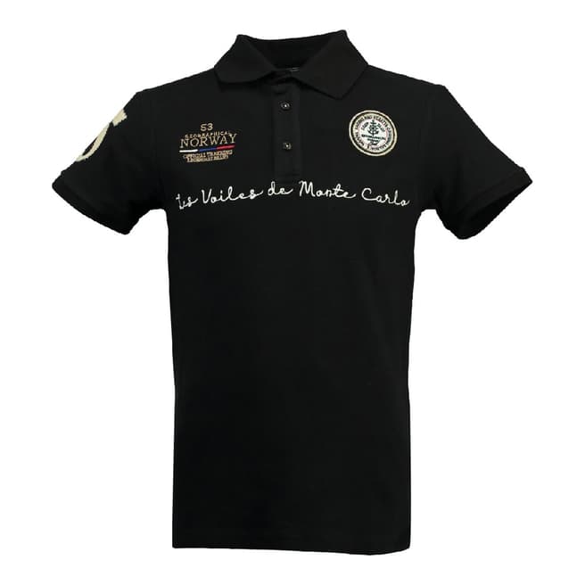 Geographical Norway Men's Black Kolostar Polo