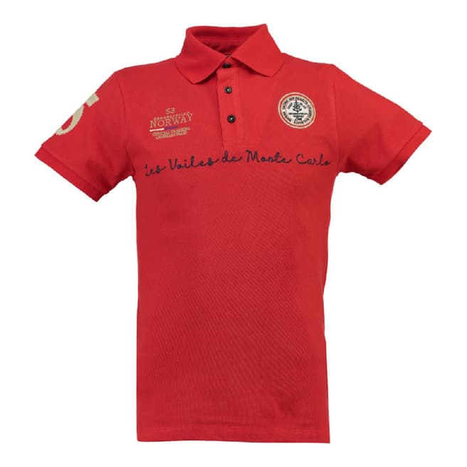 Geographical Norway Men's Red Kolostar Polo