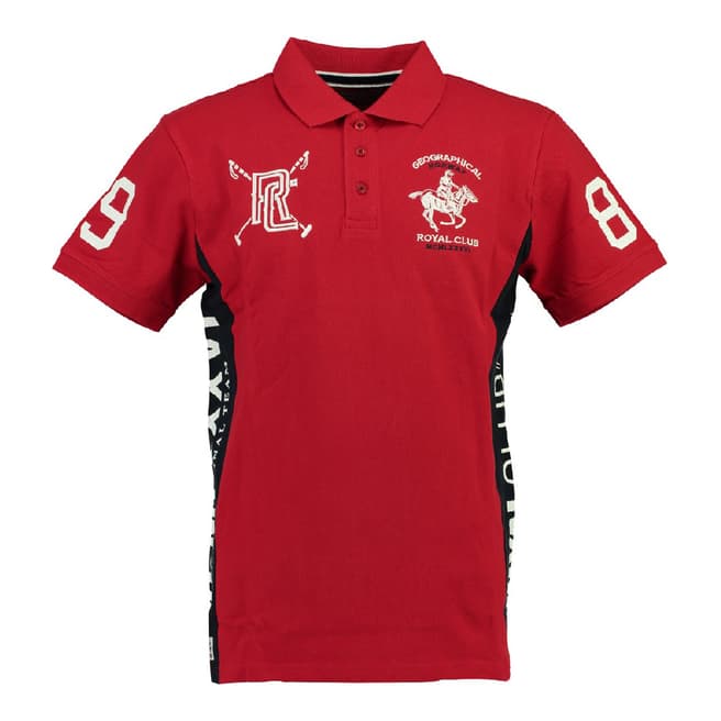 Geographical Norway Men's Red/Navy Kevian Polo Shirt