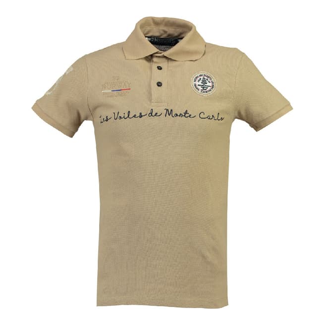 Geographical Norway Sand Kolostar Cotton Polo Shirt