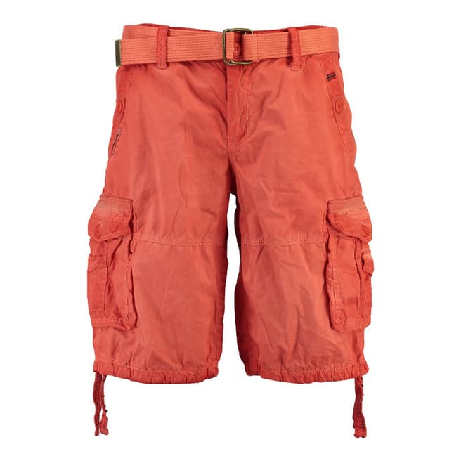 Geographical Norway Mandarine Pablo Cotton Shorts