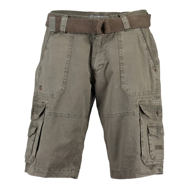 Geographical Norway Khaki Plavo Cotton Shorts