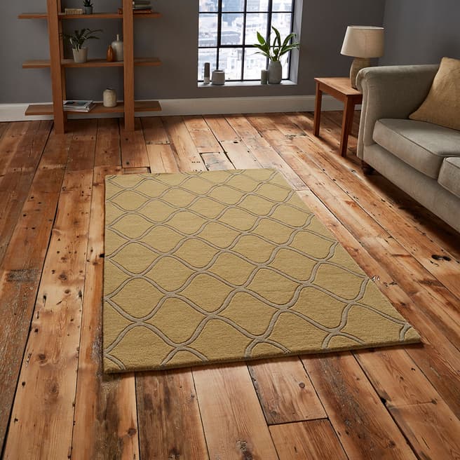 Think Rugs Yellow Elements Rug 120x170cm