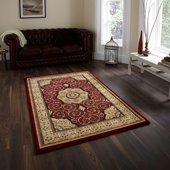 Think Rugs Red Heritage Rug 160x230cm