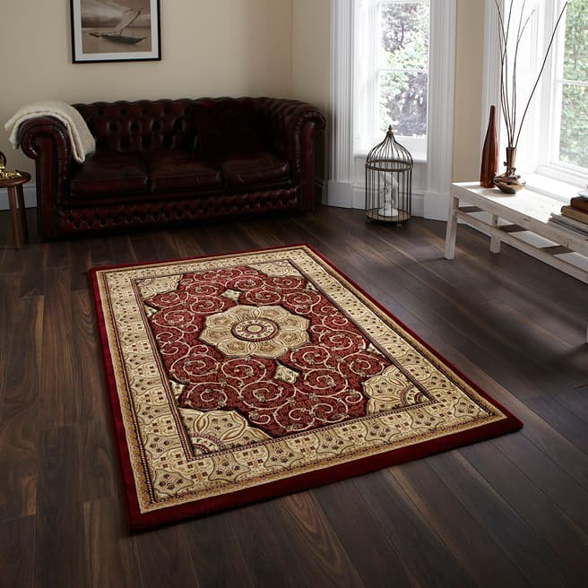 Think Rugs Red Heritage Rug 280x380cm
