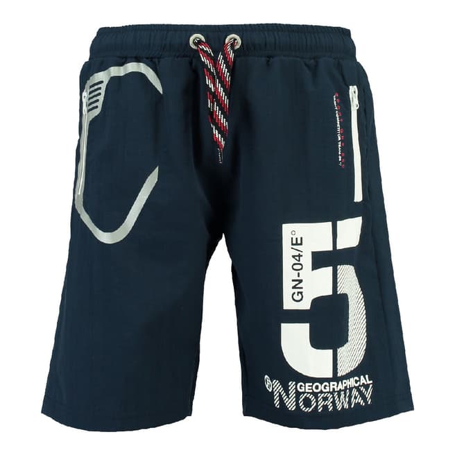 Geographical Norway Boy's Blue Qraviara Swim Shorts