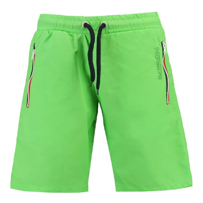 Geographical Norway Boy's Lime Green Quasweet Swim Shorts