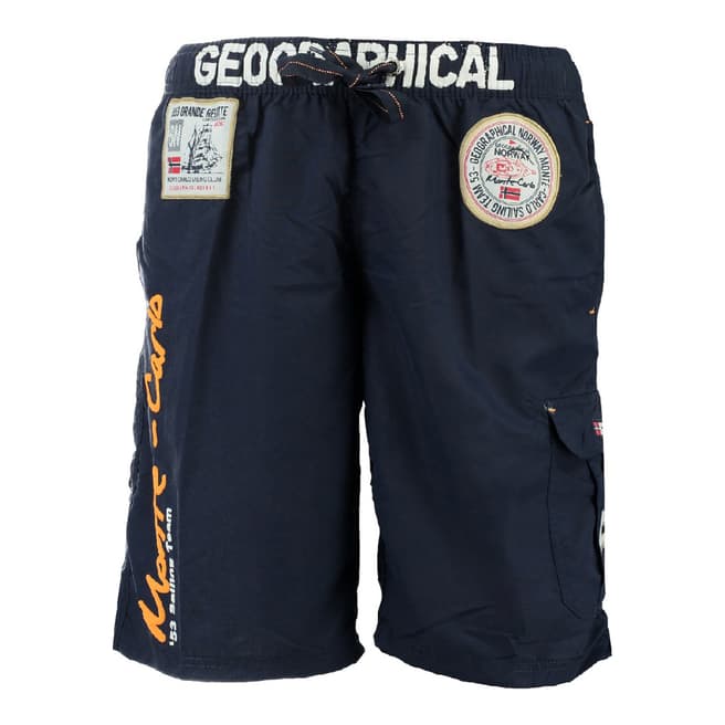 Geographical Norway Boy's Navy Quorban Swim Shorts