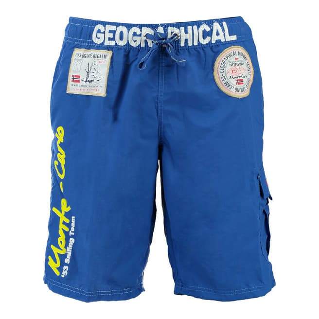 Geographical Norway Boy's Blue Quorban Swim Shorts