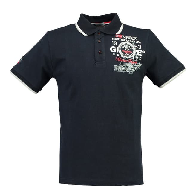 Geographical Norway Boy's Navy Kavigation Polo Shirt